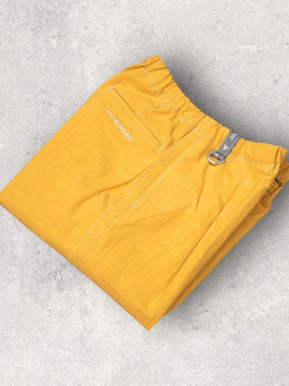 And Wander Linen Trousers | Yellow | Size XL