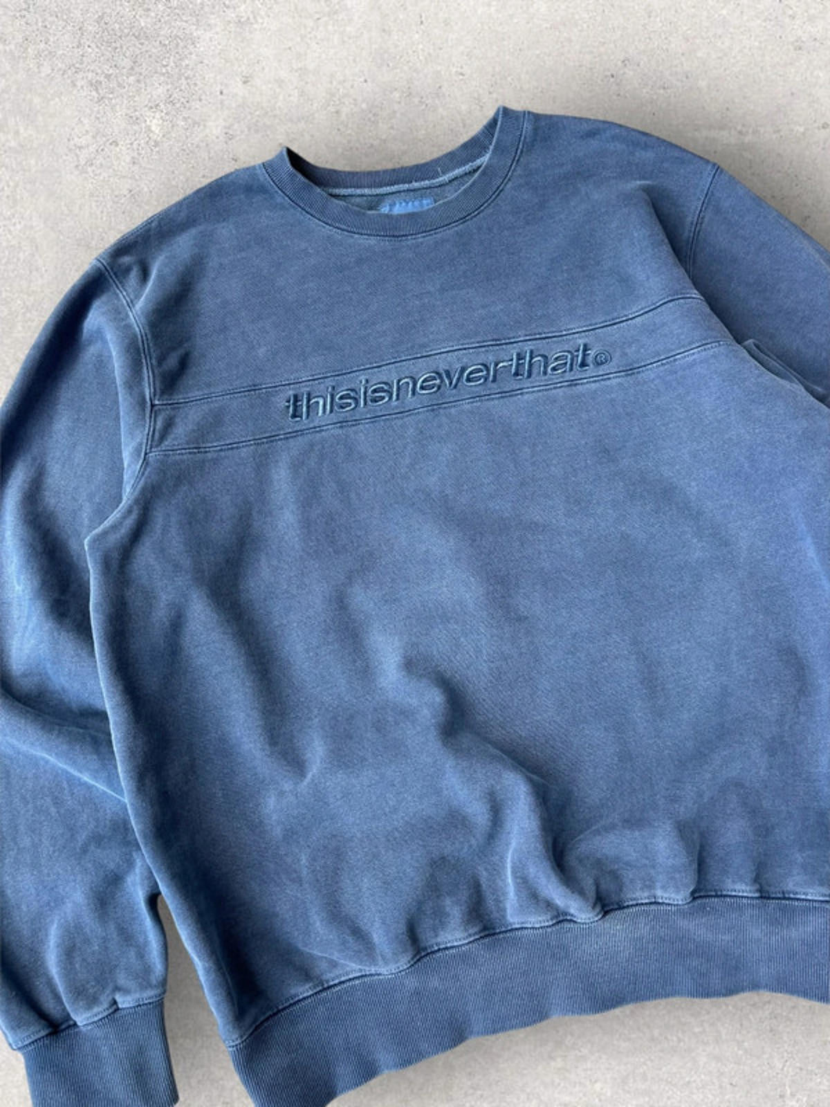 Thisisneverthat SP Logo Sweatshirt Blue Size L