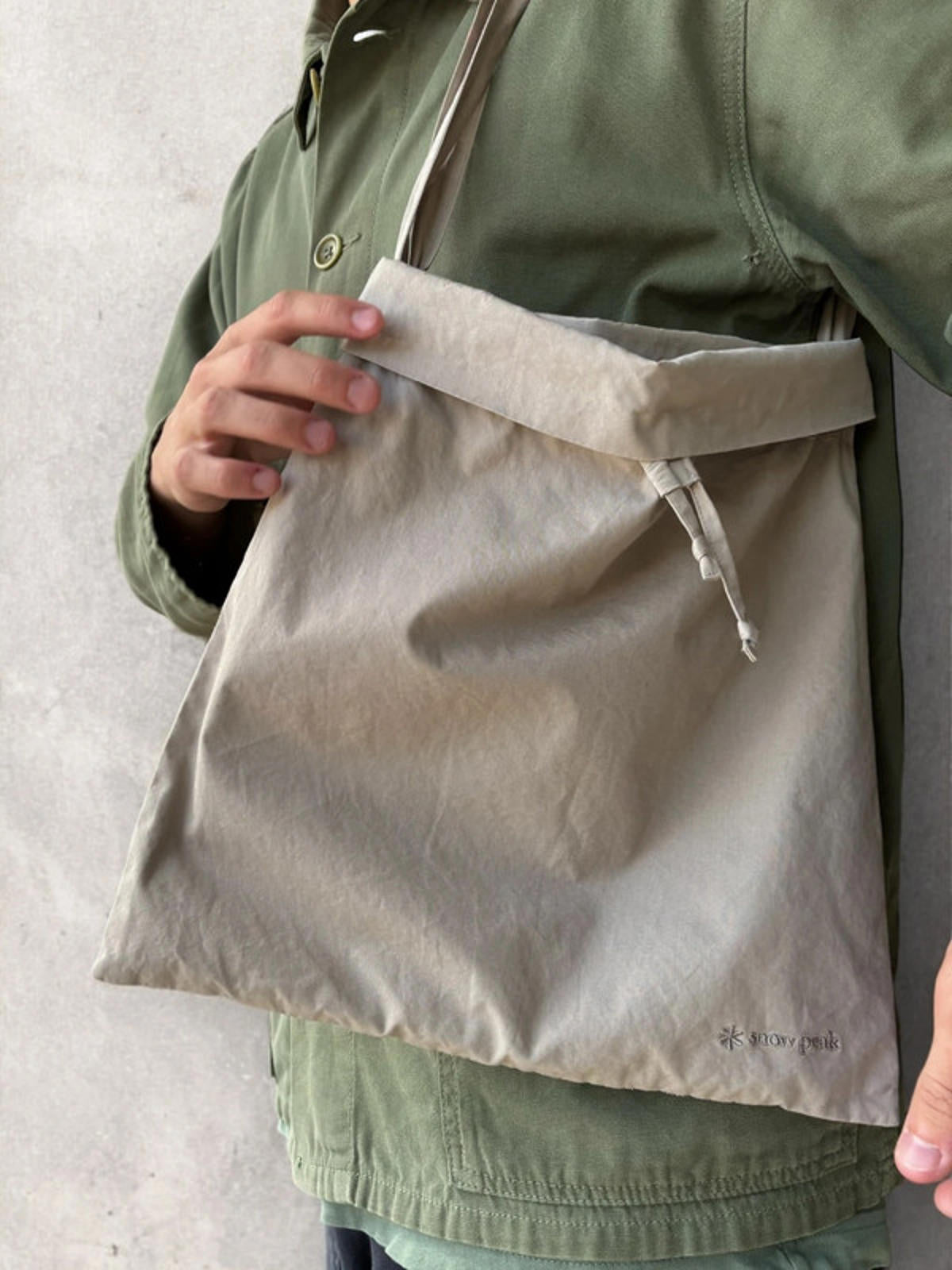 Snow Peak Shoulder Bag β Stone / Natural Beige