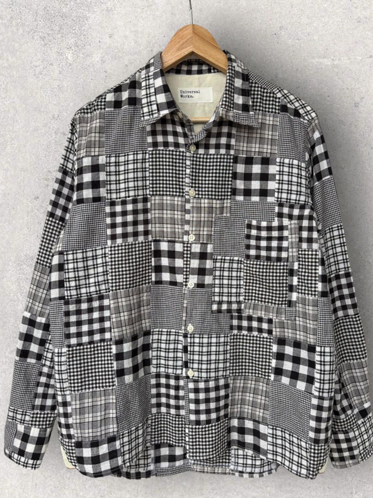 Universal Works Patchwork Shirt Black Size S