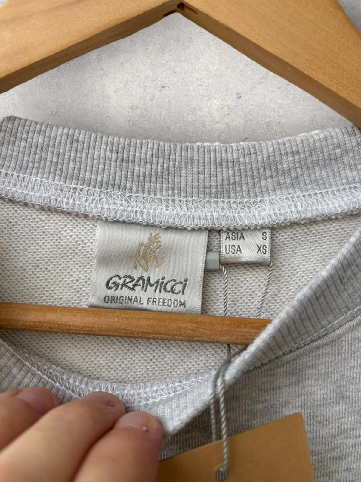 BNWT Gramicci G Blur Logo Sweatshirt Grey Size S