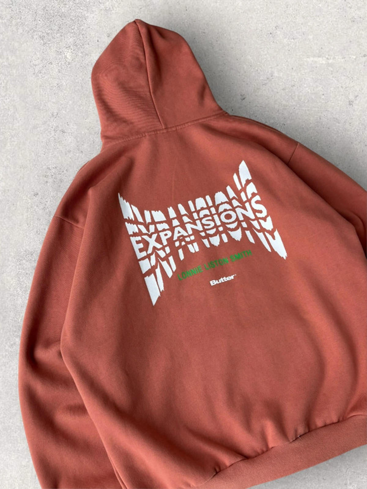 Butter Goods x Lonnie Liston Smith ‘Expansions’ Hoodie Coral Size XL