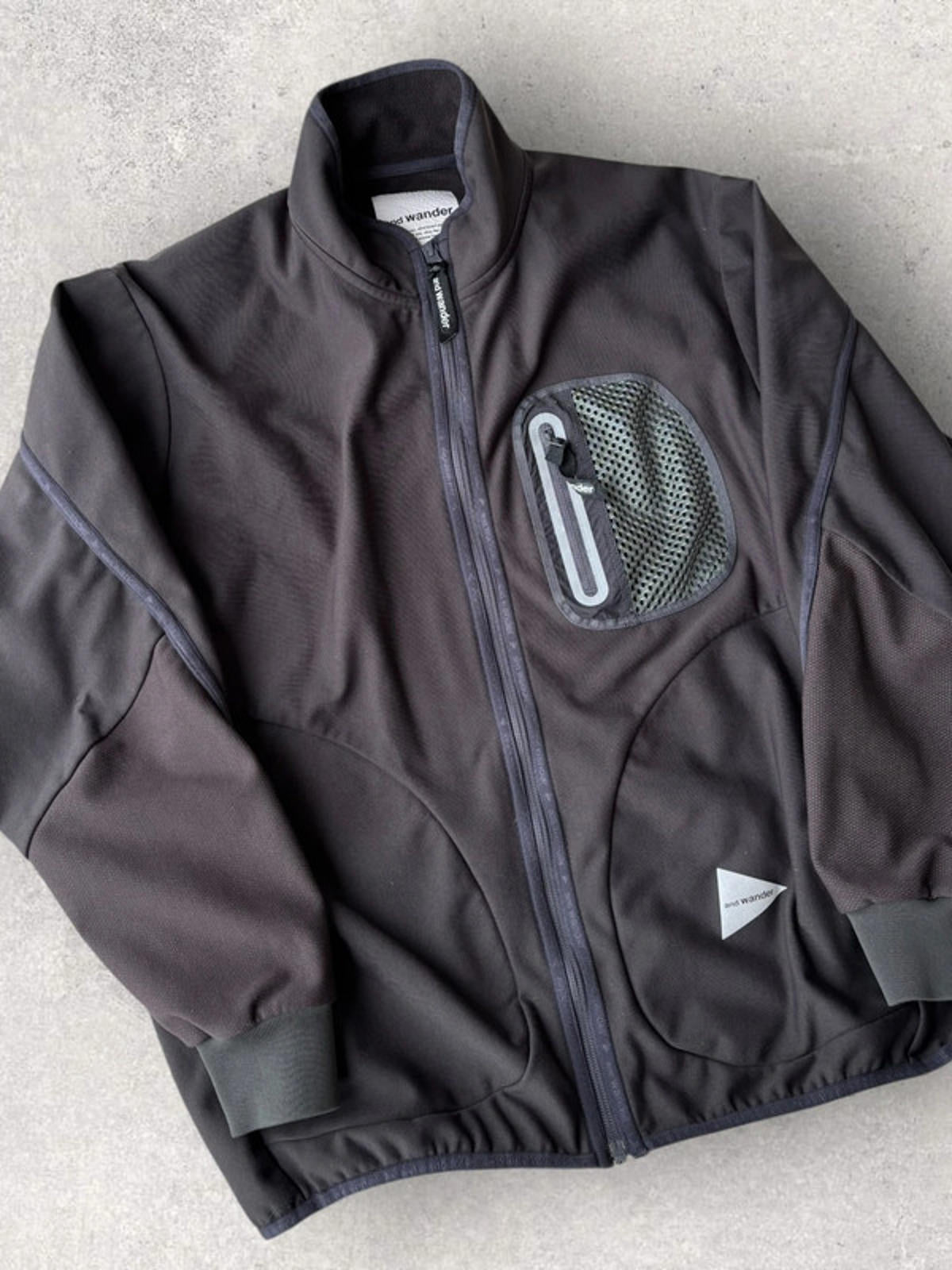 And Wander Light Fleece Charcoal M