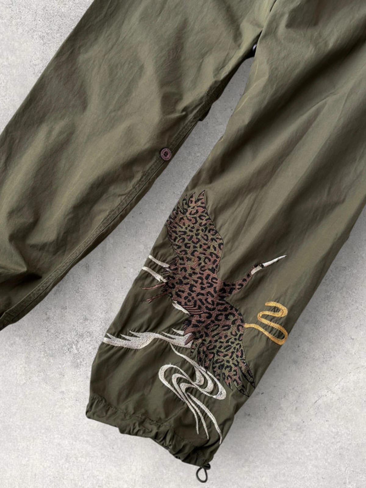 Maharishi MFG Embroidered Technical Riverine Pants Khaki Size M