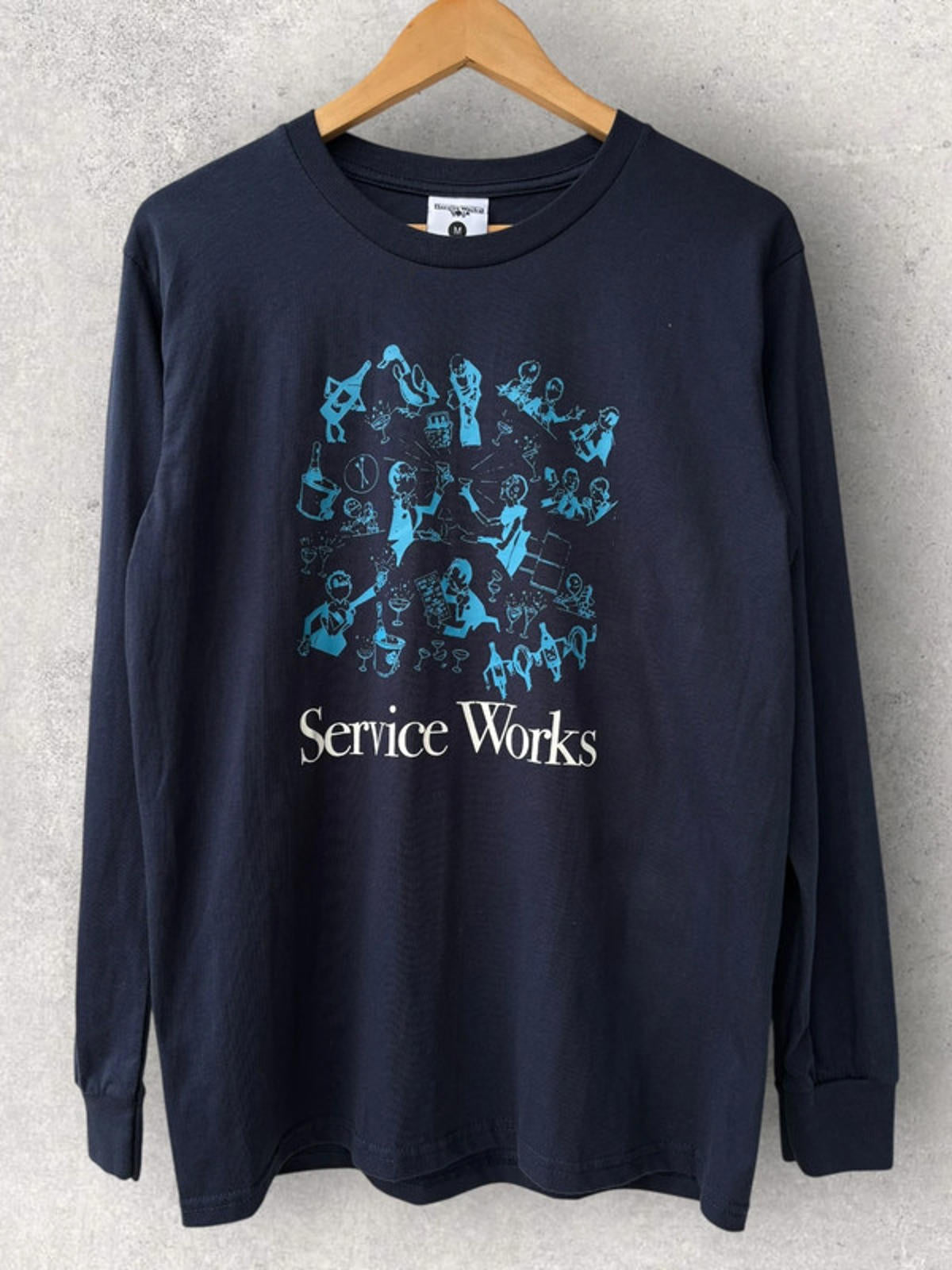 Service Works Soirée Long Sleeve T-Shirt Navy M