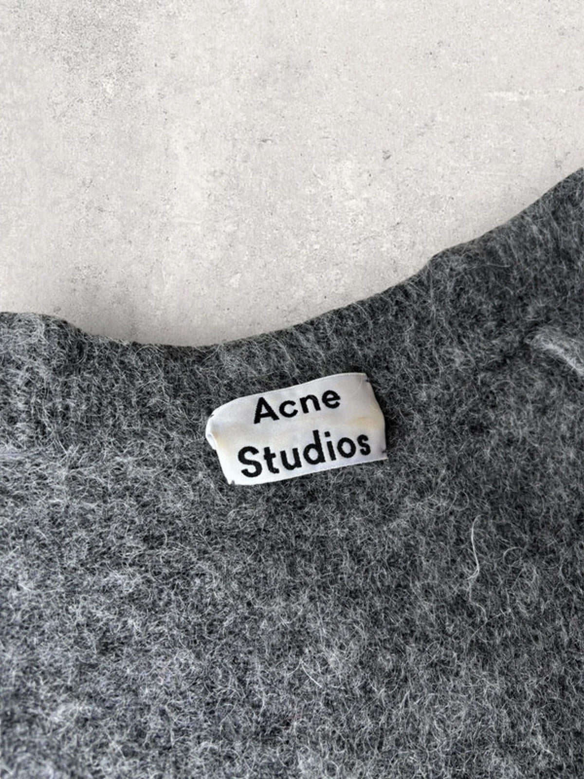 Acne Studios Raya Mohair Cardigan Grey S
