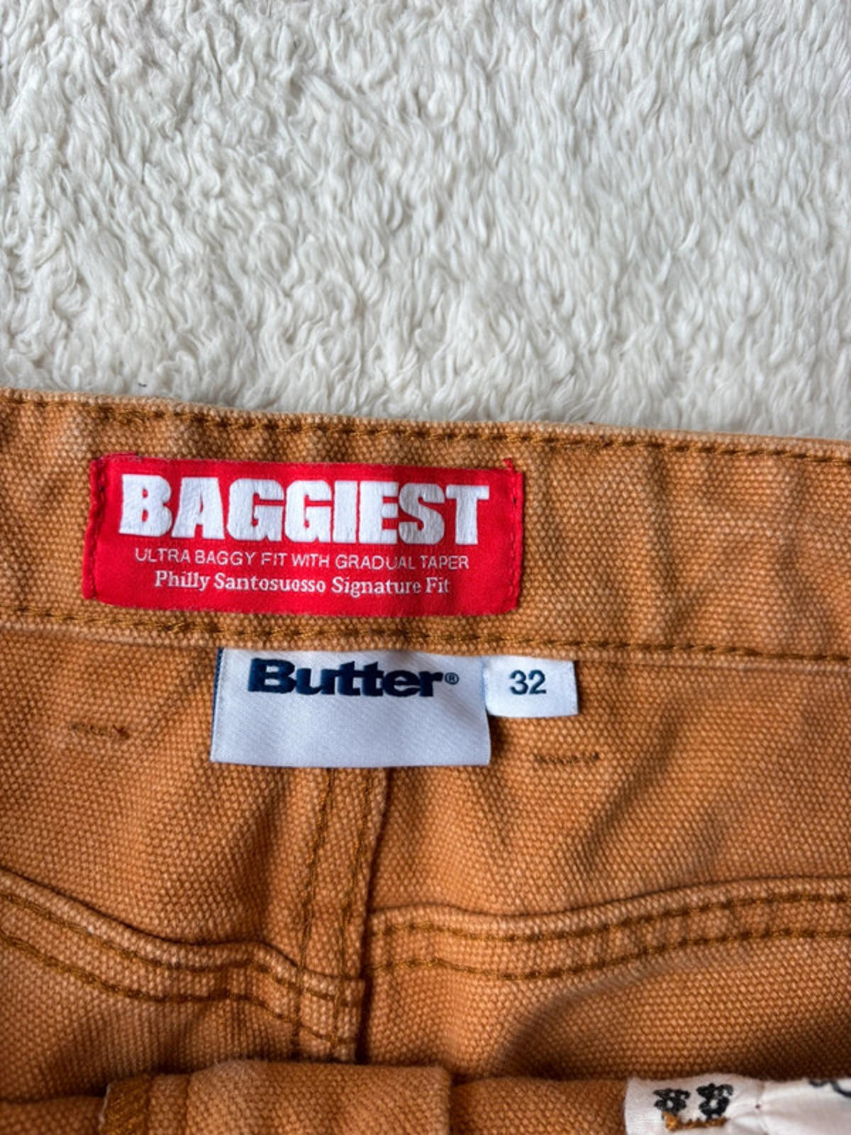 Butter Goods Baggy Santuso Denim Jeans Tan W32