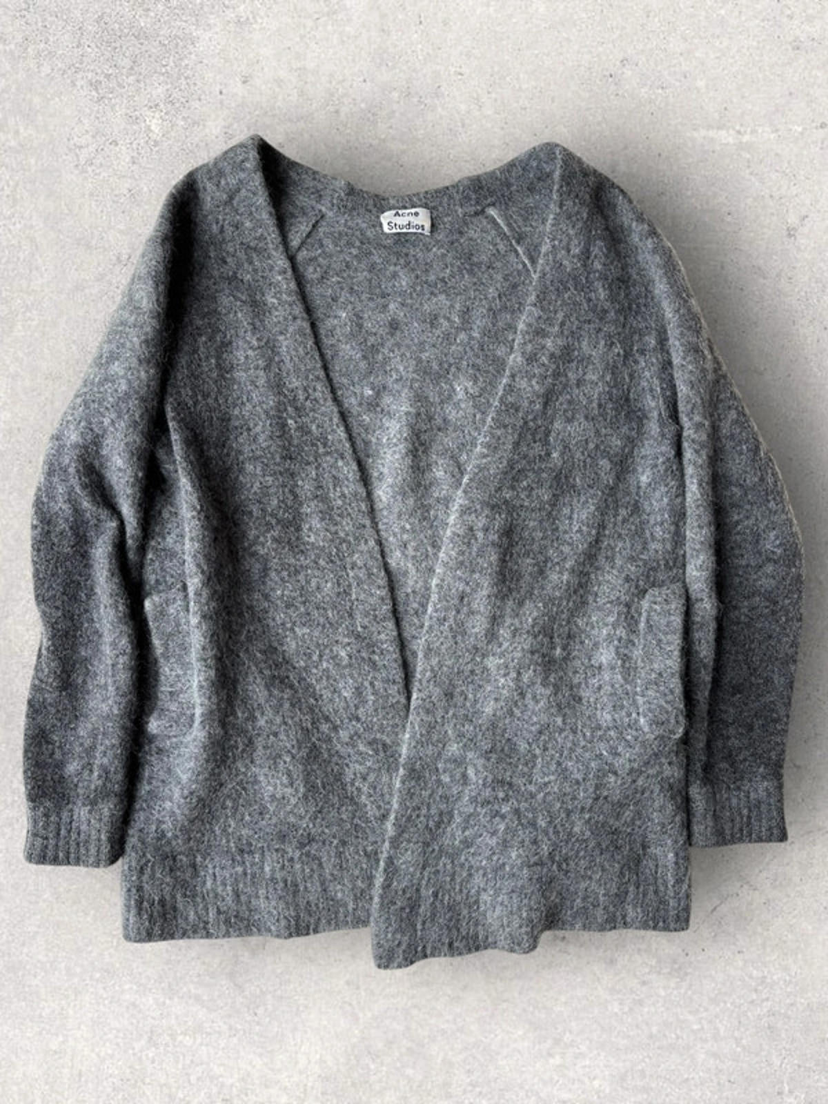 Acne Studios Raya Mohair Cardigan Grey S