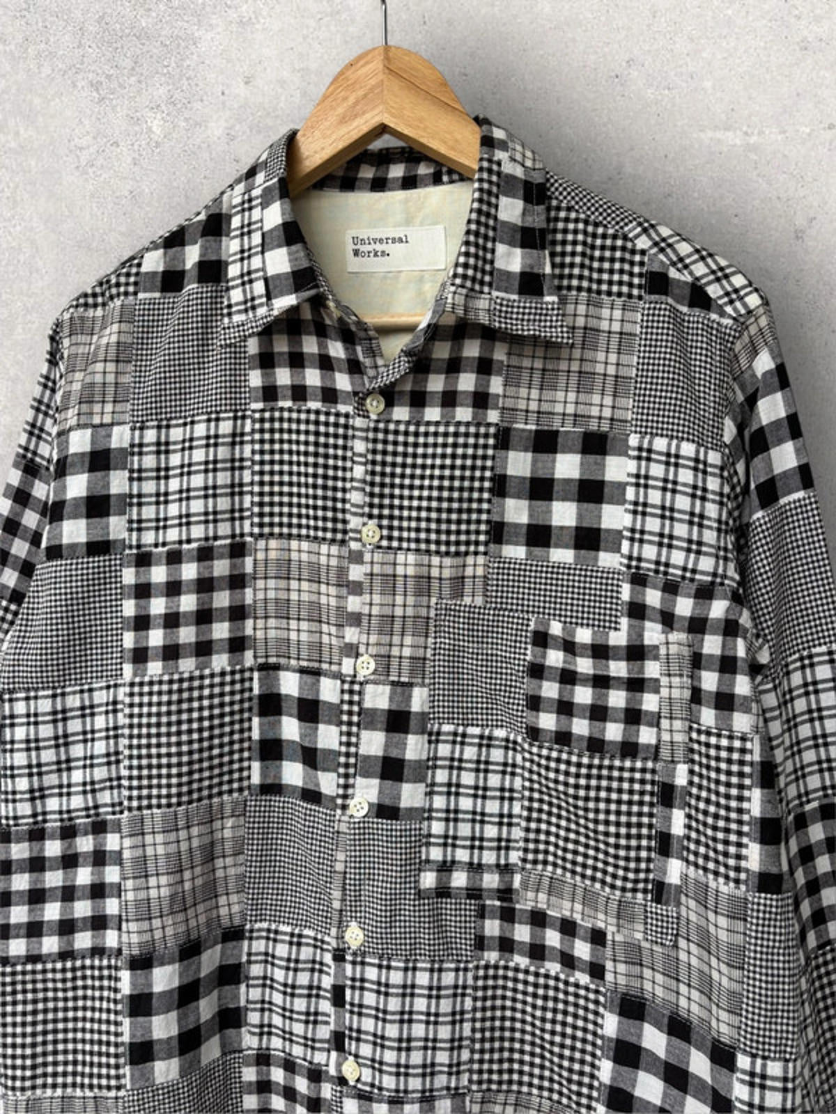 Universal Works Patchwork Shirt Black Size S