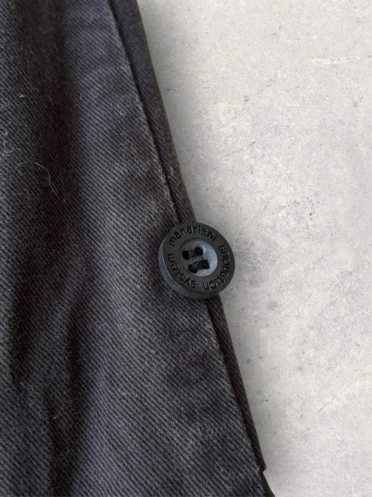 Maharishi Embroidered Ninja Trousers Black Size M