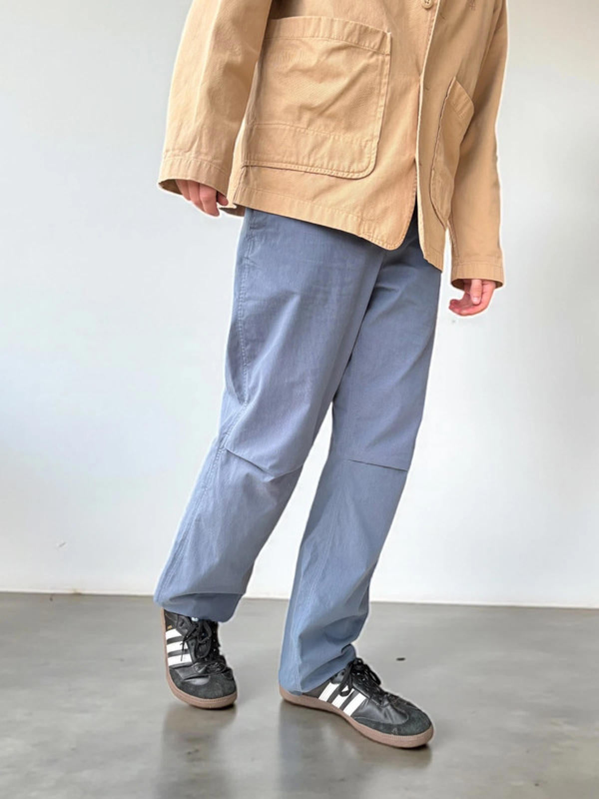 Norse Projects Falke Tab Baggy Trousers Calcite Blue Size M