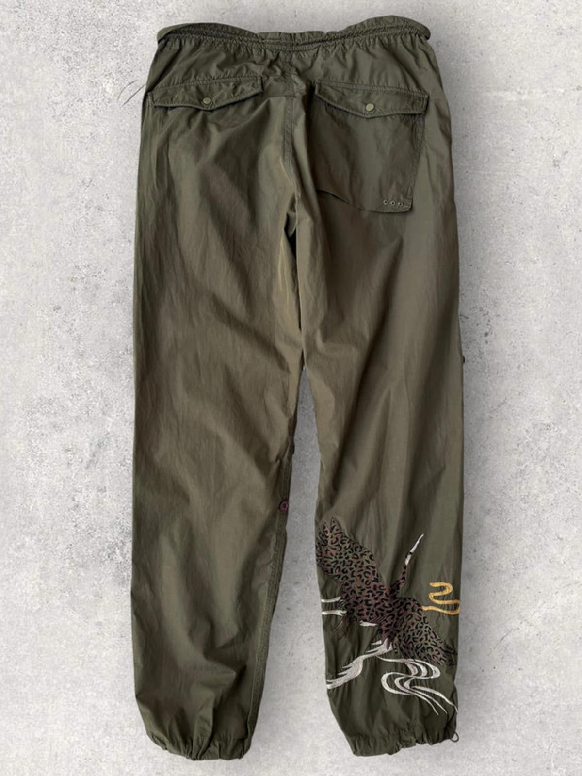 Maharishi MFG Embroidered Technical Riverine Pants Khaki Size M