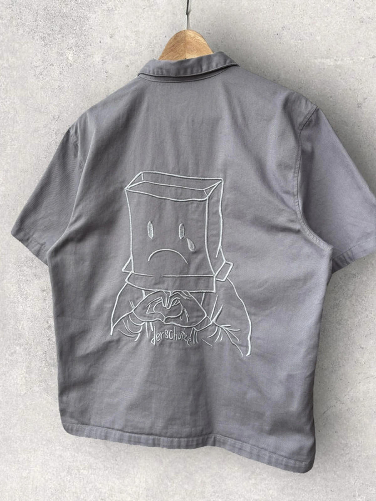 Derschutze Valentines Shirt Grey Size S