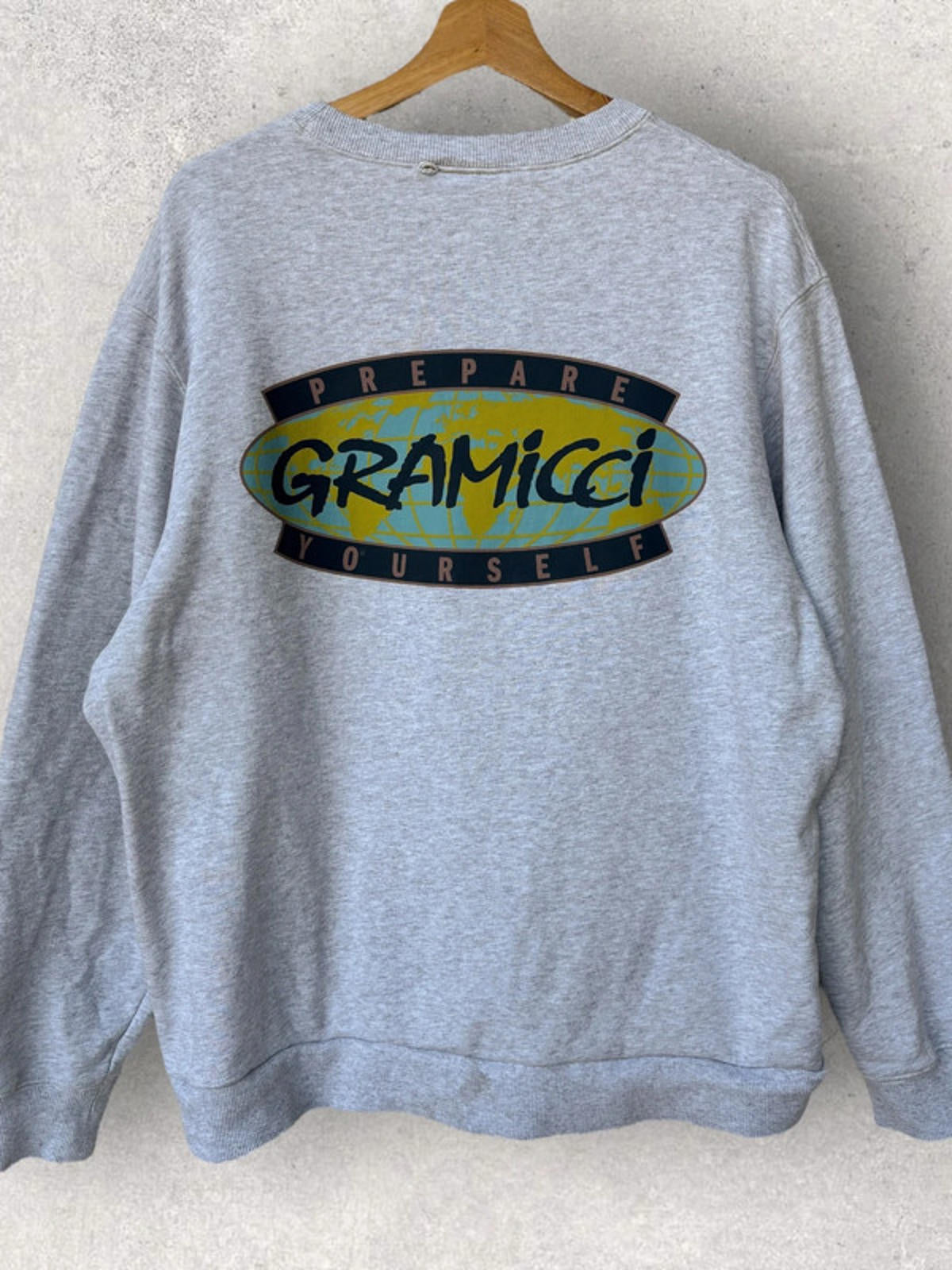 Gramicci Prepare Yourself Graphic Sweatshirt Grey Size M