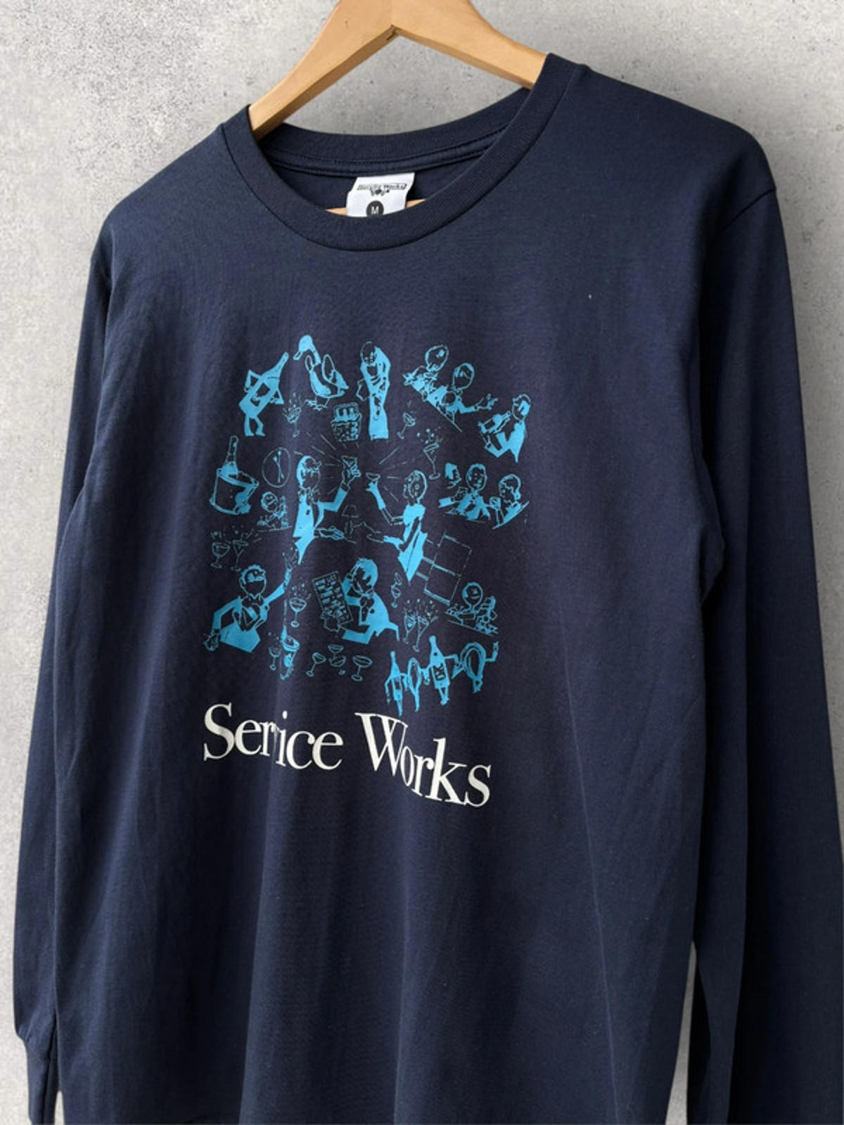 Service Works Soirée Long Sleeve T-Shirt Navy M