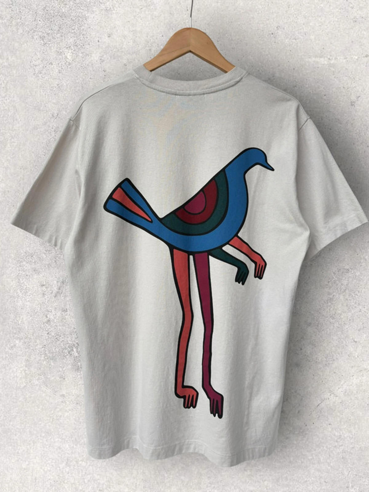 Parra ‘Pigeon’ Graphic T Shirt Off White Size M