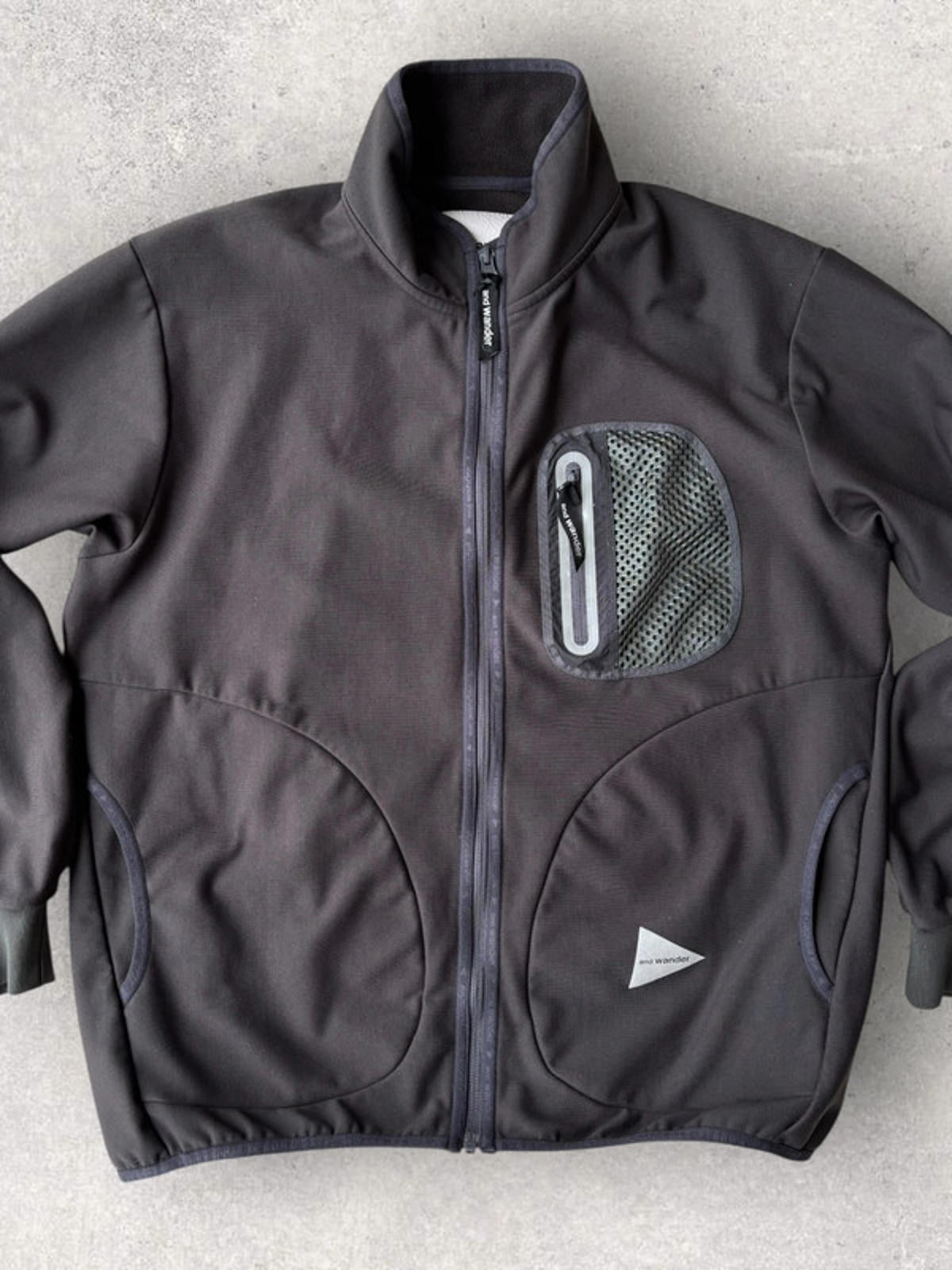 And Wander Light Fleece Charcoal M