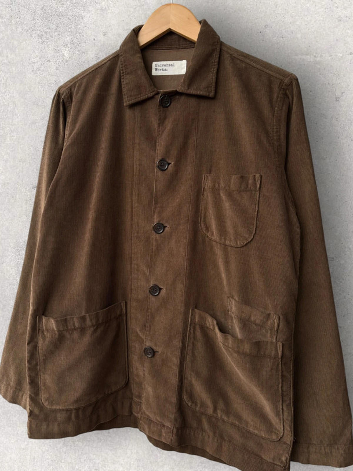 Universal Works Cord Utility Overshirt Brown Size S