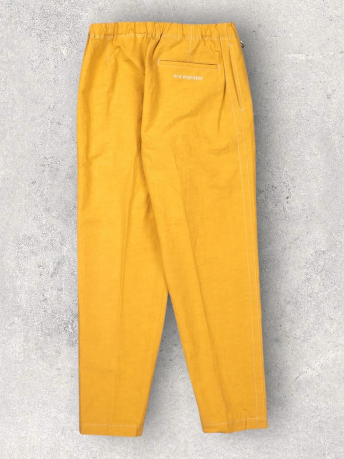 And Wander Linen Trousers | Yellow | Size XL