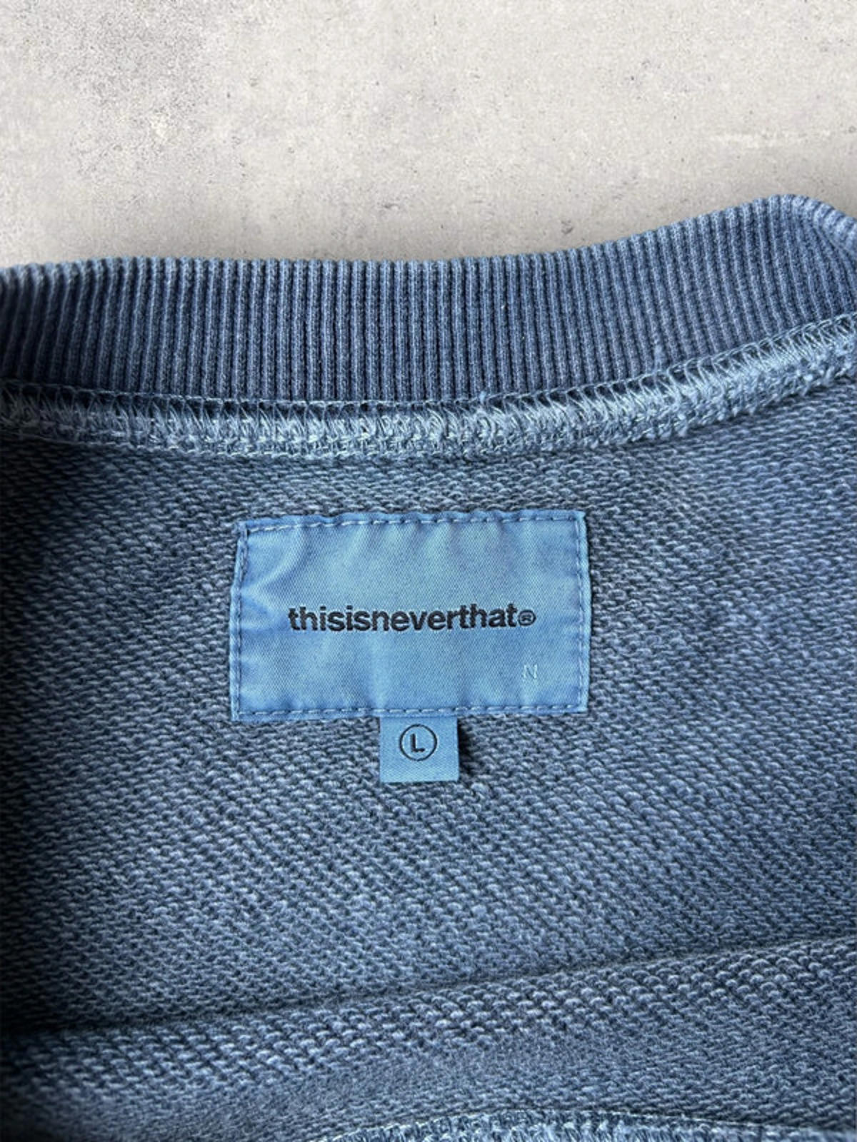 Thisisneverthat SP Logo Sweatshirt Blue Size L
