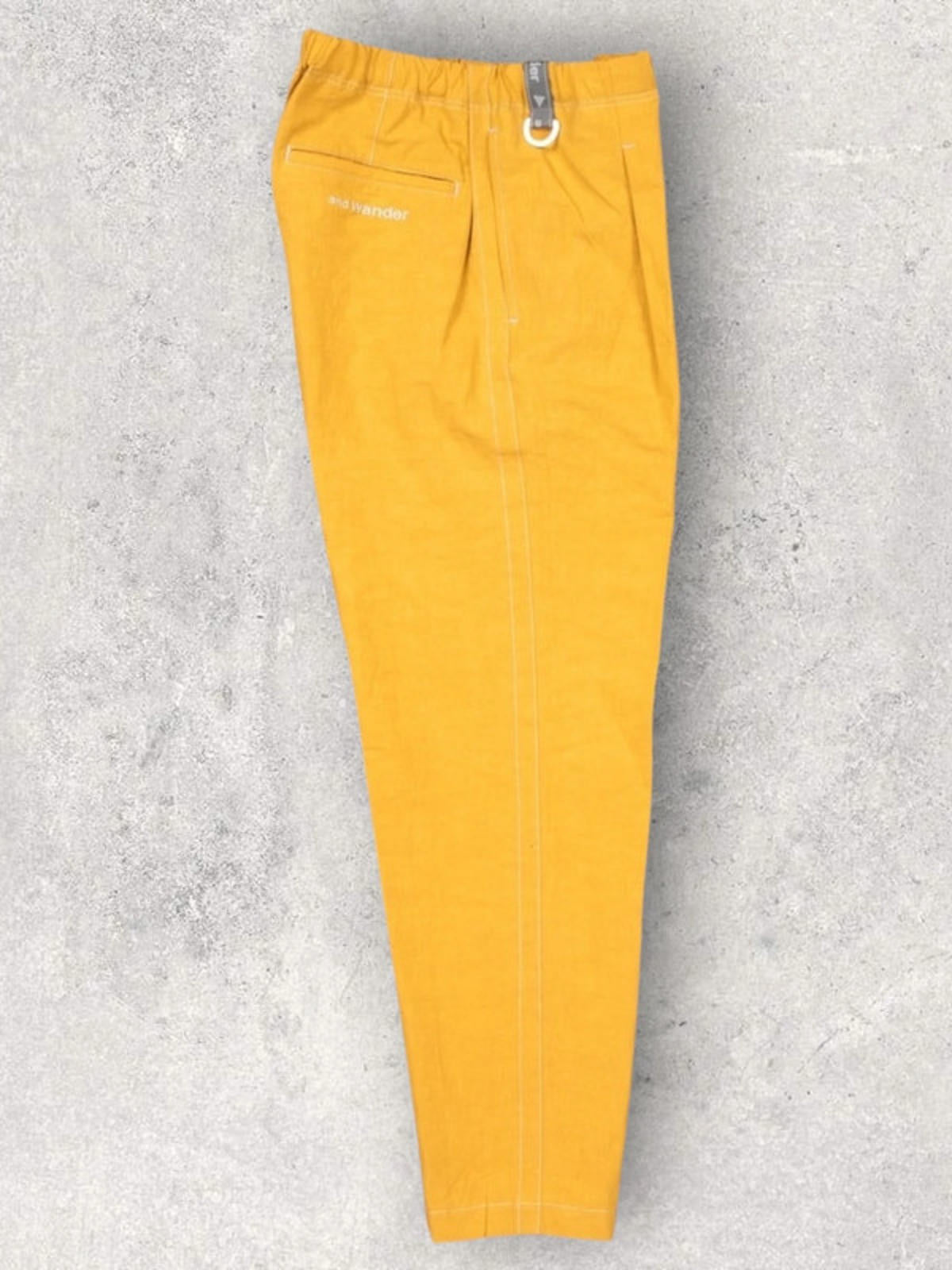 And Wander Linen Trousers | Yellow | Size XL