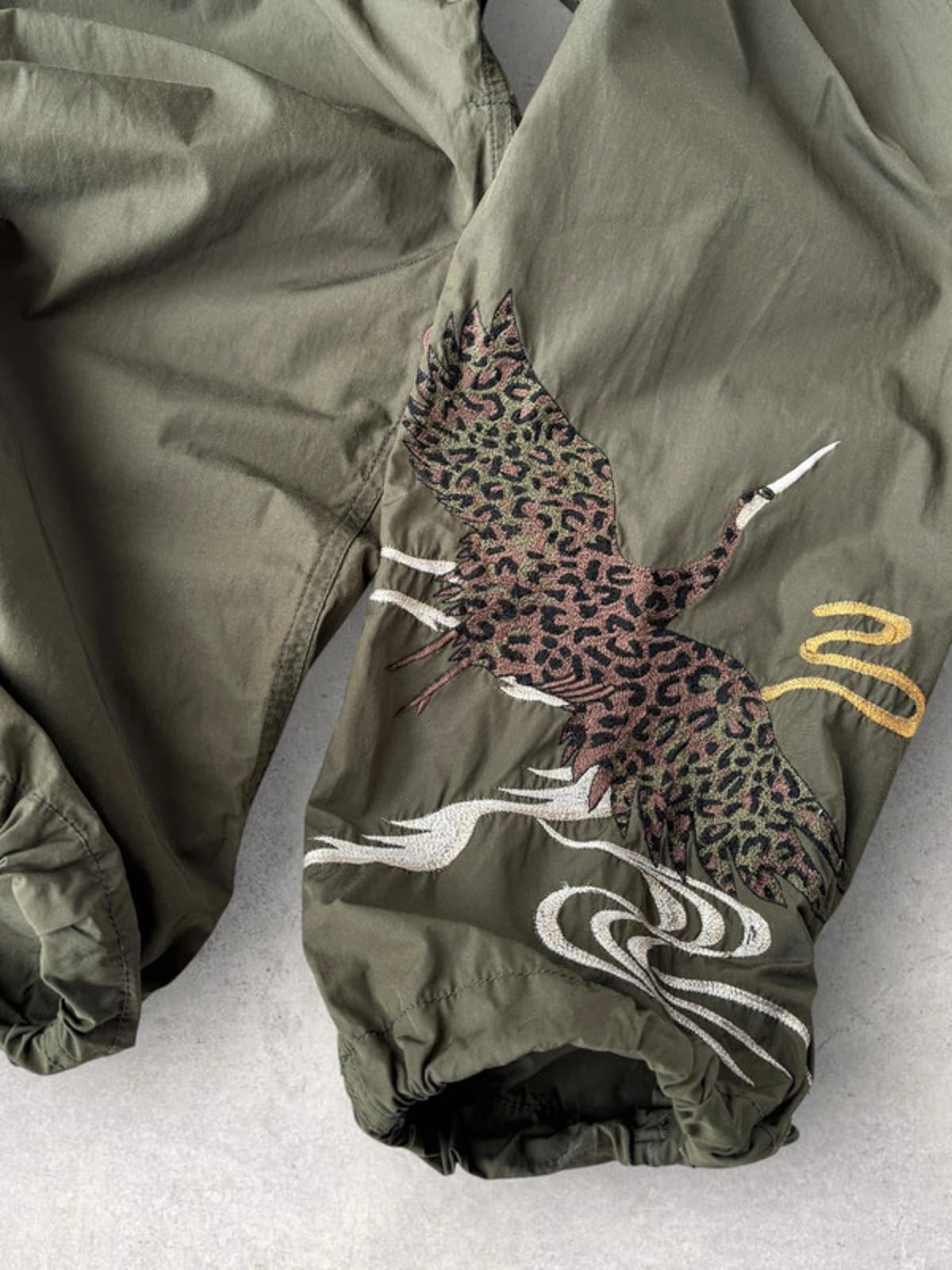 Maharishi MFG Embroidered Technical Riverine Pants Khaki Size M