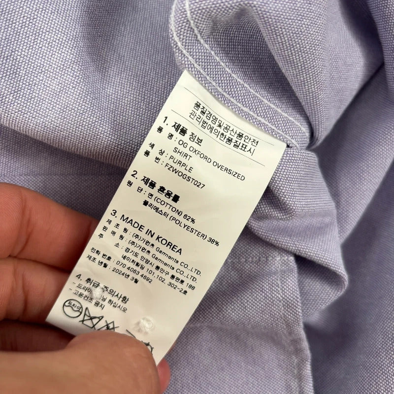 Frizmworks OG Oxford Oversized Shirt Purple M