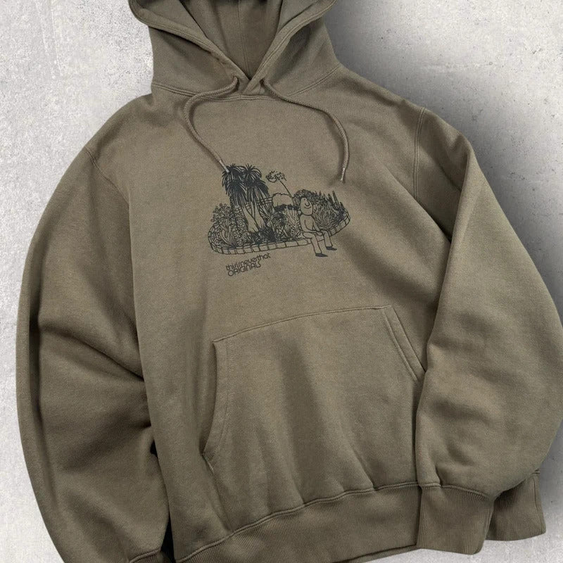 Thisisneverthat Graphic Hoodie Khaki S