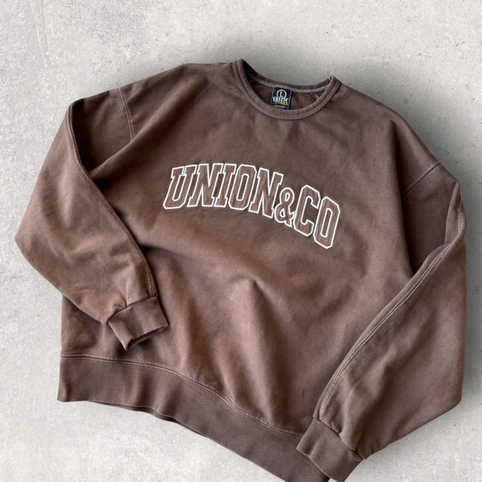 Frizmworks Graphic Boxy Sweatshirt Brown L