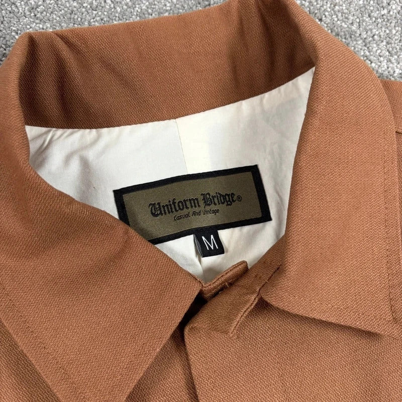 Uniform Bridge Cropped Utility Jacket Brown M