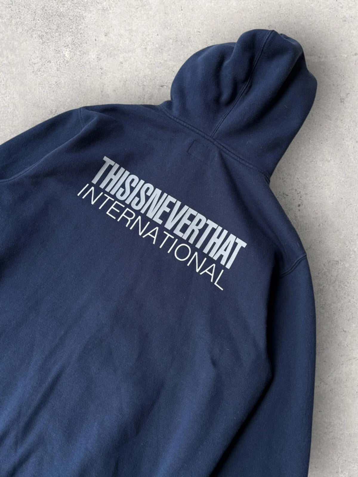 ThisisNeverThat Double Zip Hoodie Navy Size L