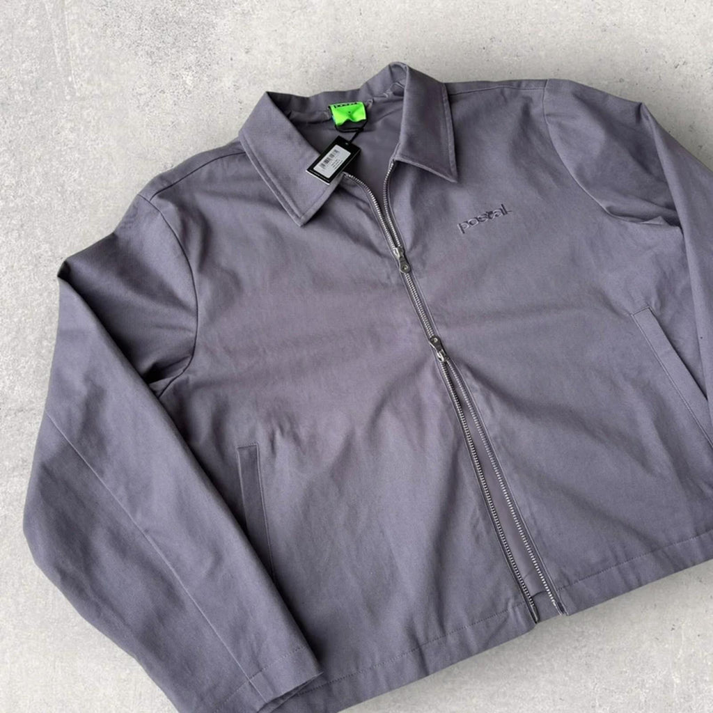 BNWT Postal Double Zip Work Jacket Grey M