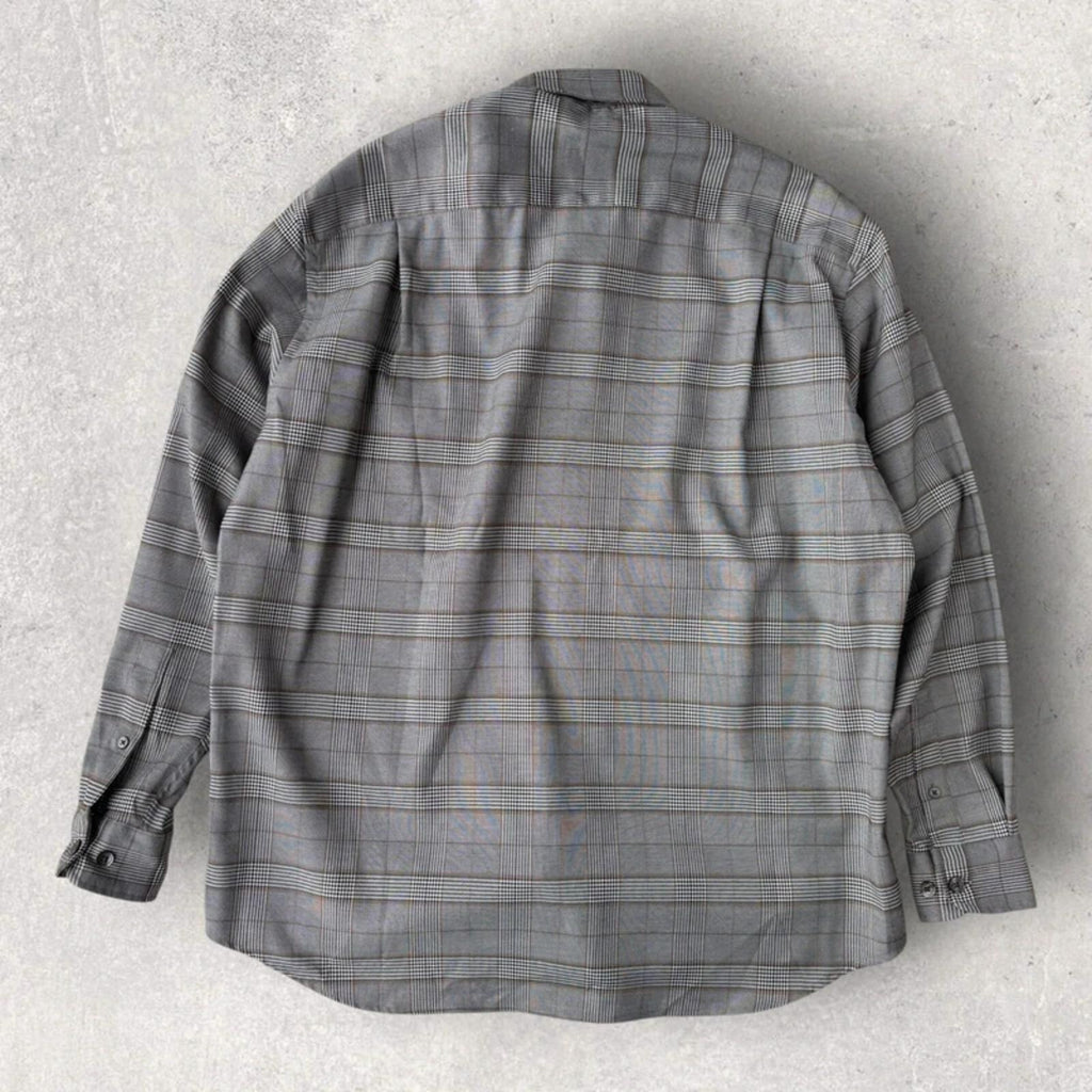 Frizmworks Glen Check Relaxed Shirt Grey M