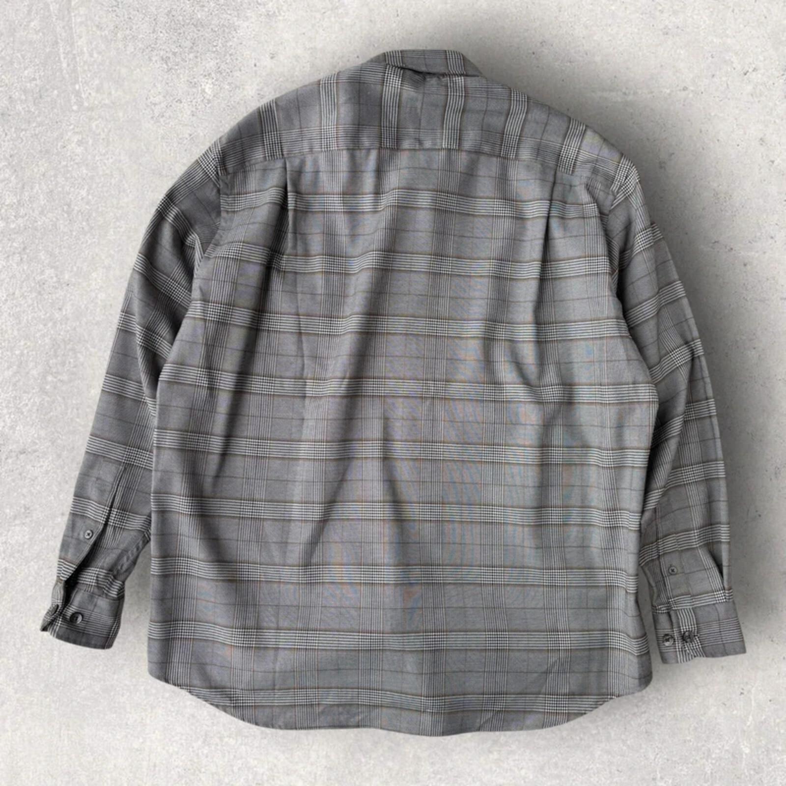 Frizmworks Glen Check Relaxed Shirt Grey M