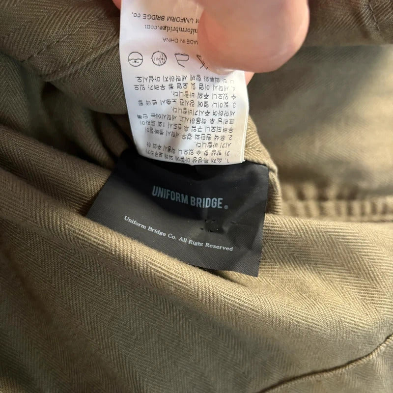 Uniform Bridge Herringbone Work Liner Khaki L