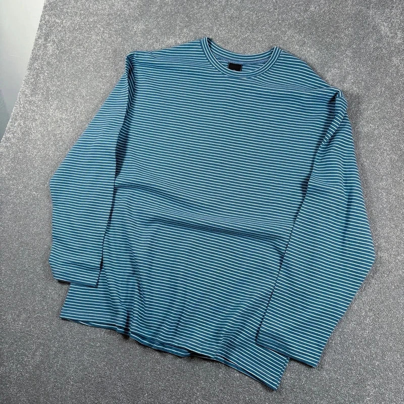 Frizmworks Oversized Stripe T Shirt Blue L