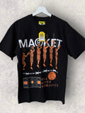 Market Jump Shot Graphic T Shirt Black Size S
