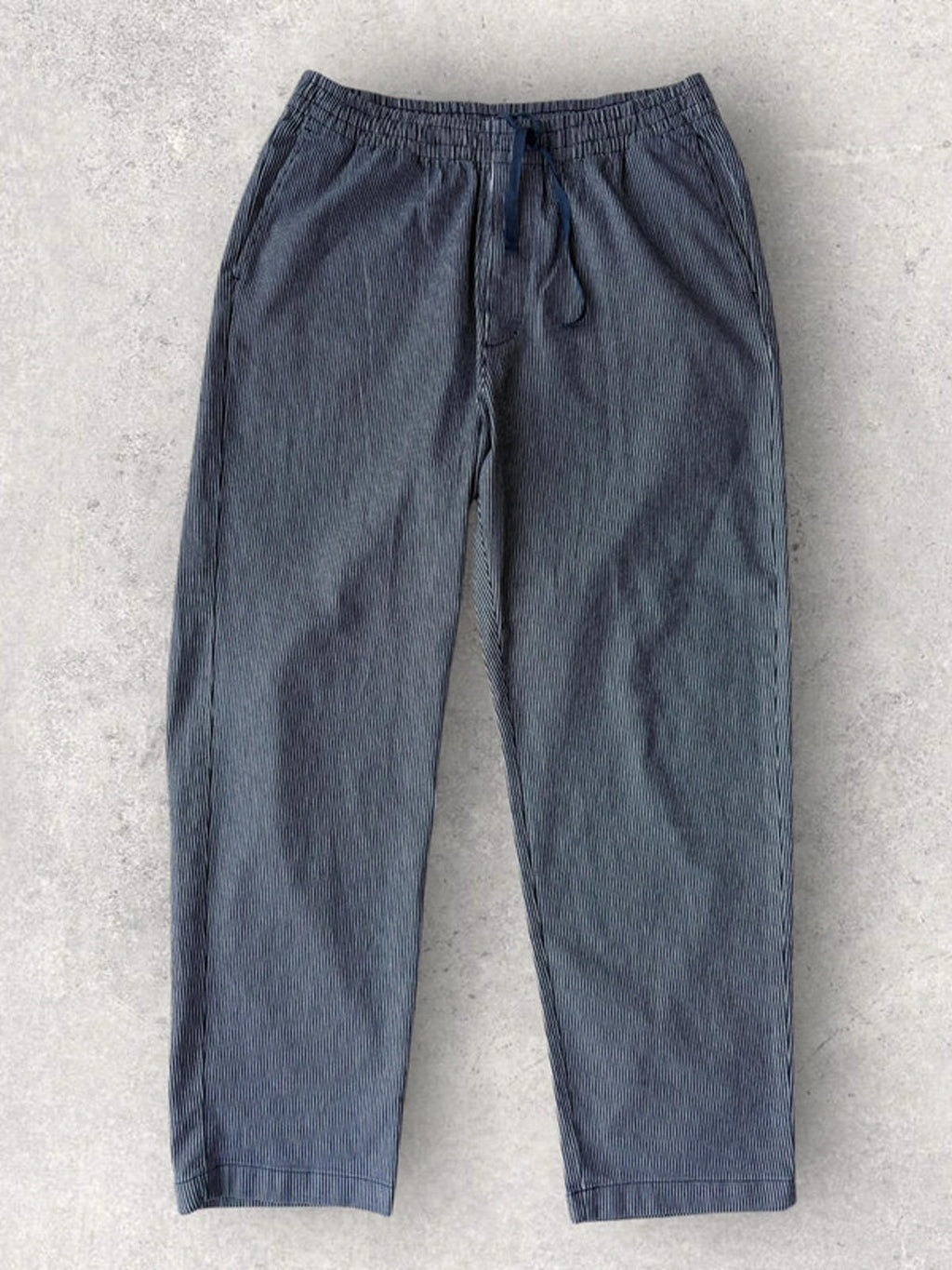 Uniqlo Pinstripe Baggy Trousers Blue Size L