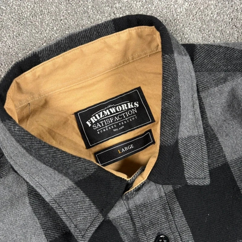 Frizmworks Buffalo Hunting Shirt Grey Black L
