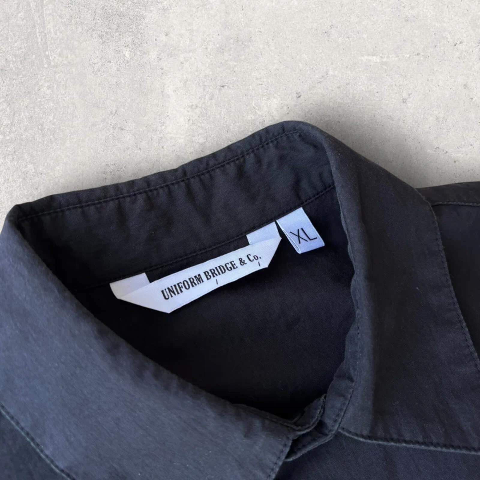 Uniform Bridge Two Pocket Utility Overshirt Black XL