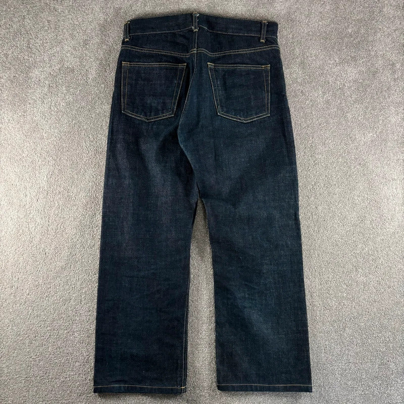 Uniform Bridge Raw Denim Straight Jean Indigo M