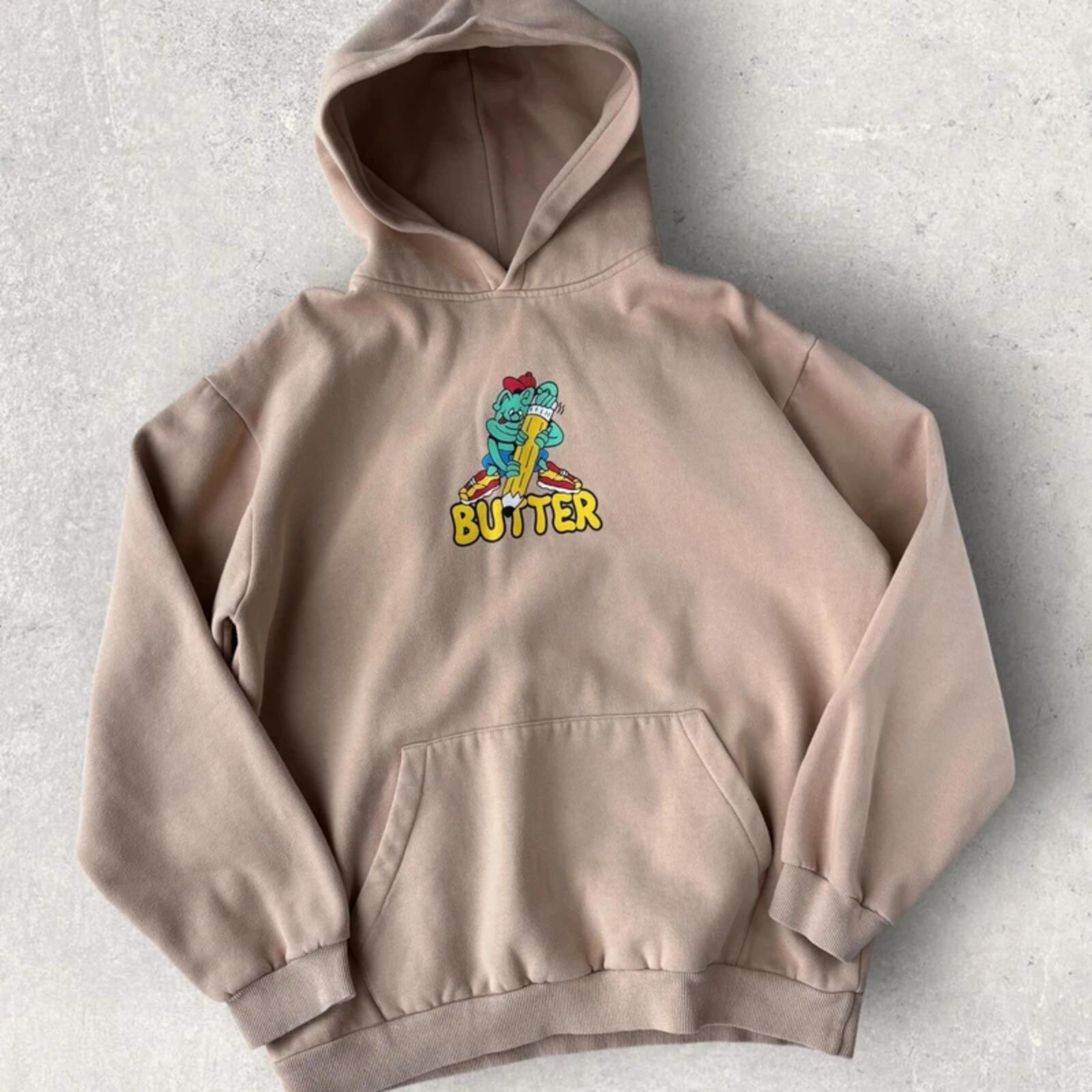 Butter Goods Graphic Pullover Hoodie Beige L