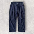 Uniform Bridge Pleated Wide Denim Jean Indigo L