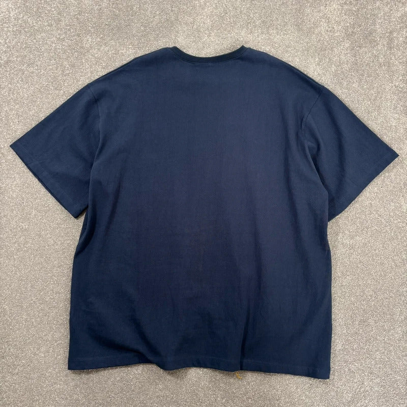 Anglan Oversized Cotton T Shirt Navy XL
