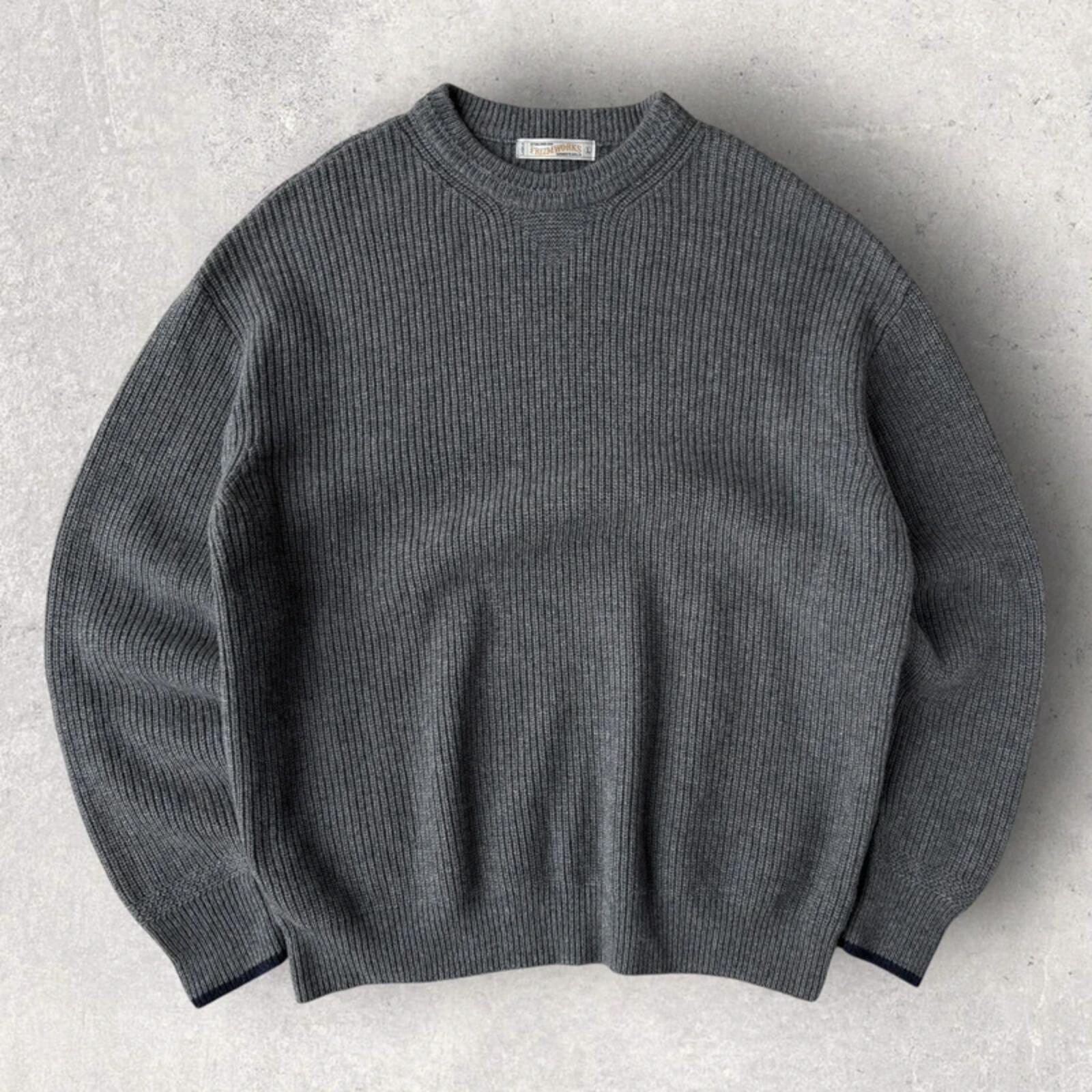 Frizmworks Patch Round Pullover Knit Grey L