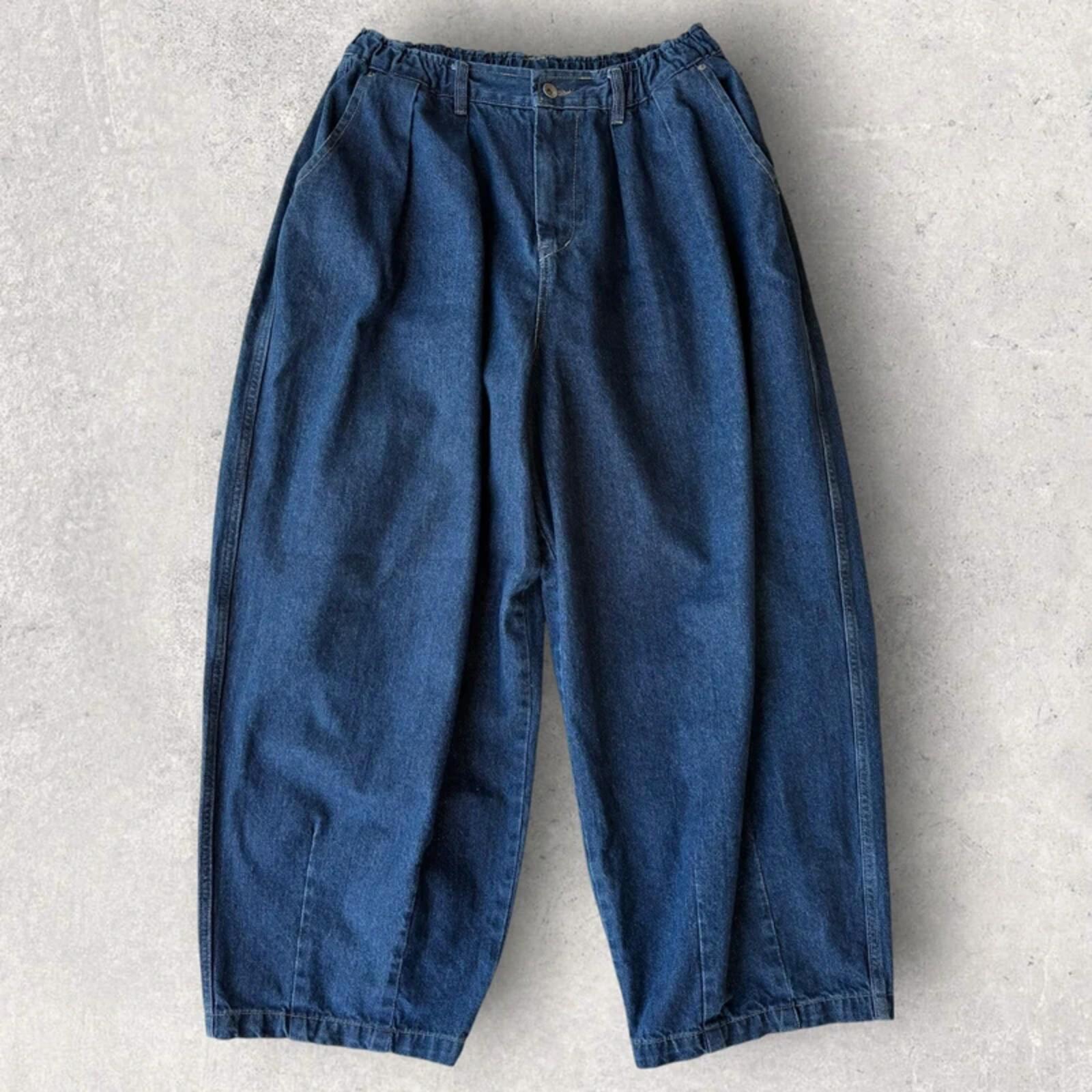 Anglan Denim Wide Balloon Pant Indigo L