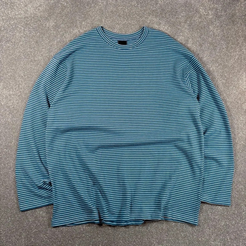 Frizmworks Oversized Stripe T Shirt Blue L