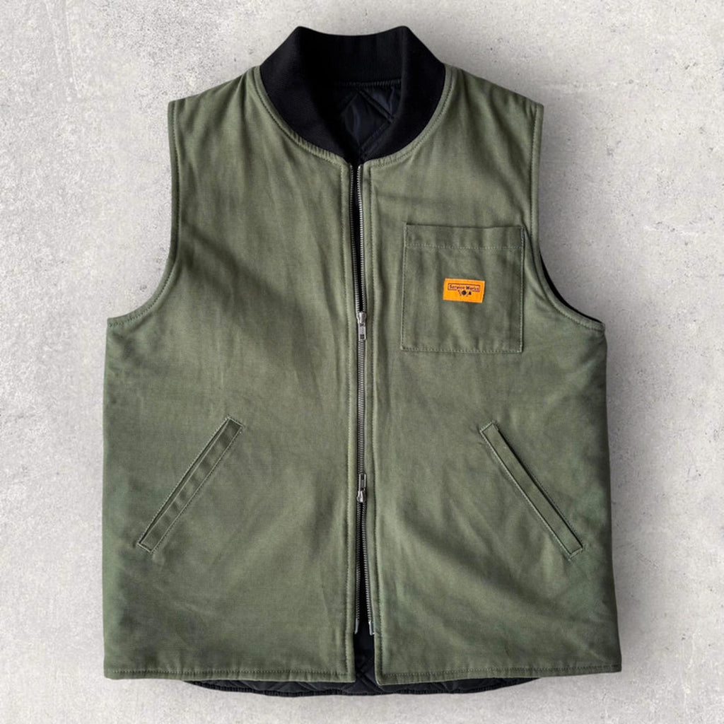 Service Works Padded Work Vest Olive Size S
