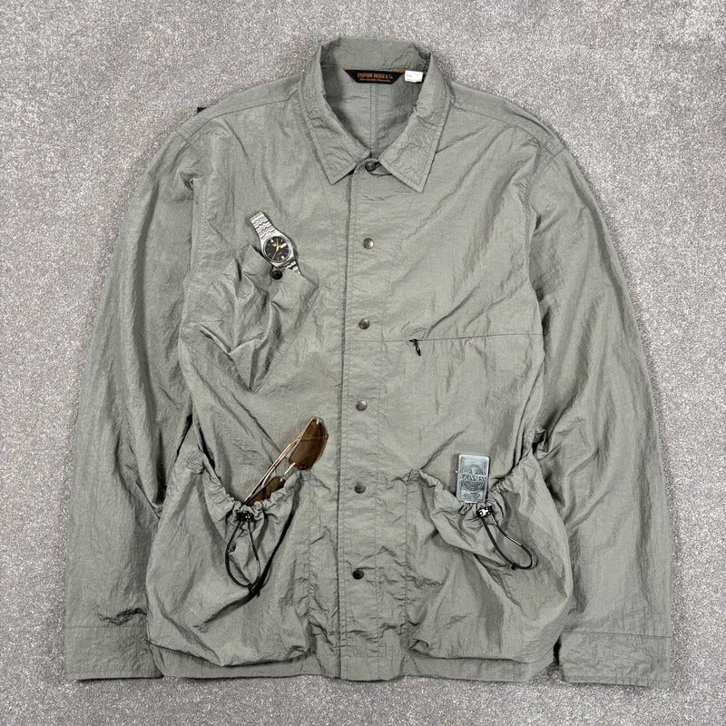 Uniform Bridge Field Utility Overshirt Aqua M