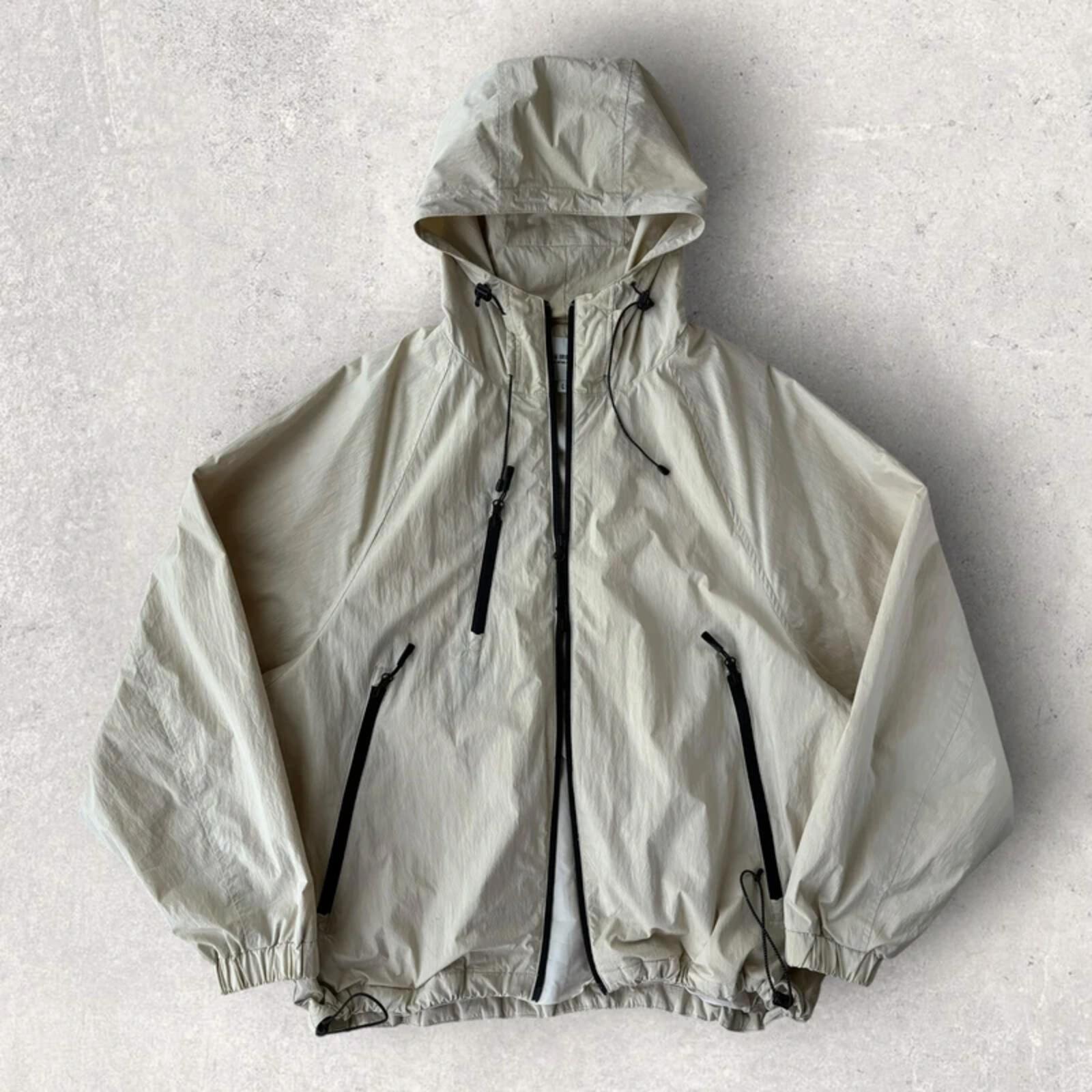 Uniform Bridge Oversized Tech Windbreaker Ivory L